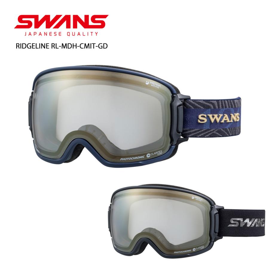SWANS - SWANS スノーボード スキー ゴーグル RIDGELINE-MDH-CMIT SWANS スキーゴーグル スワンズ ゴーグル ＜2024＞RIDGELINE RL