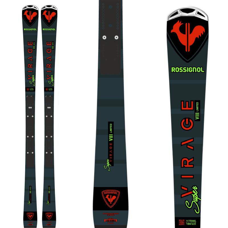 スキー板 ROSSIGNOL ロシニョール ＜2024＞ SUPER VIRAGE VIII LTD + R22 + SPX 14 ROCKERACE GW Black Red ビンディング セット 取付無料 エキスパート｜tanabesp｜02