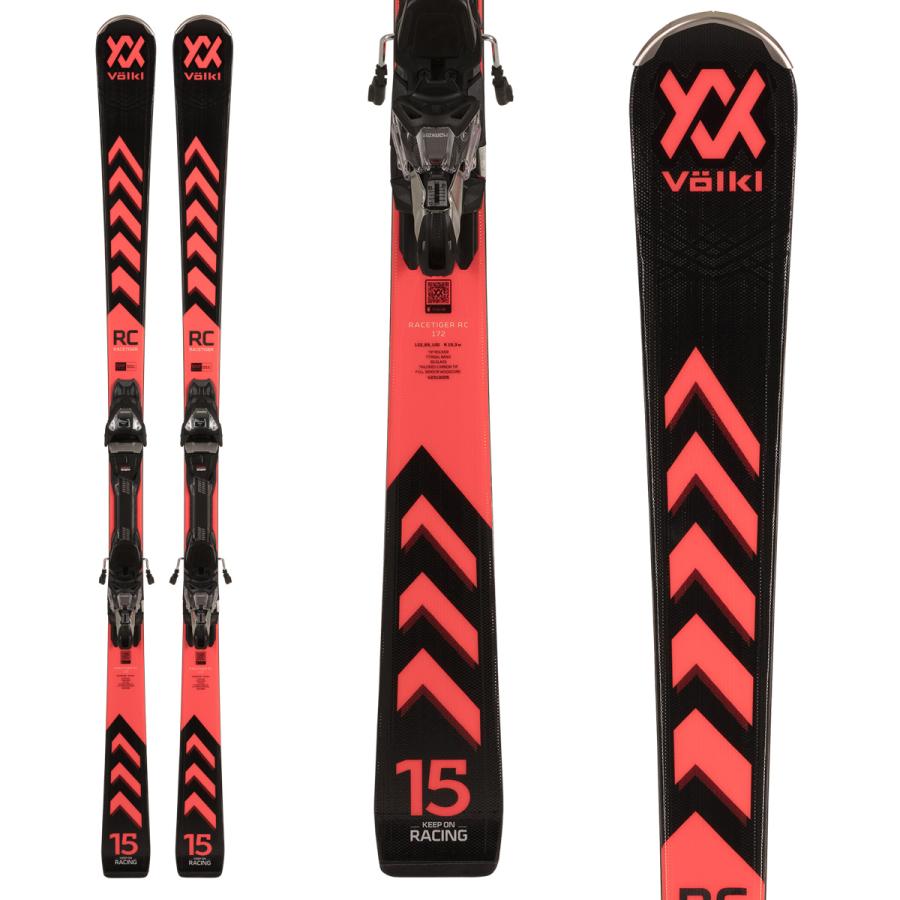 VOLKL フォルクル スキー 板 メンズ レディース 2024 RACETIGER RC BLACK + vMOTION 12 GW プレート/ビンディング セット 取付無料｜tanabesp｜02