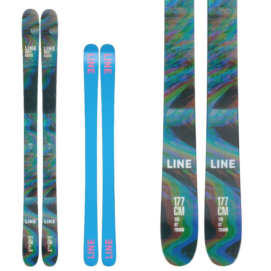 LINE HONEY BEE スキー板 ブラック/グリーン Line Skis Honey Bee Skis 2023 | evo