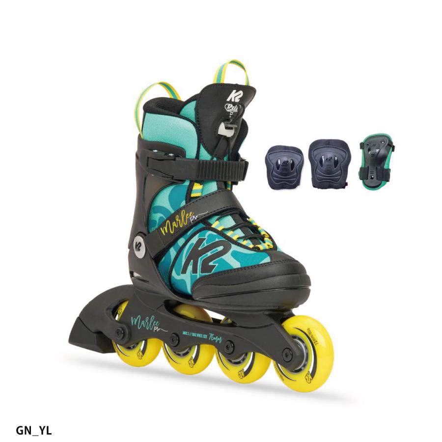 【エントリーでP最大17倍！1日23時59まで】インラインスケート キッズ ジュニア K2 ケーツー ＜2023＞ MARLEE PRO PACK【プロテクター付き】 | K2（スキー、スノーボード） | 02