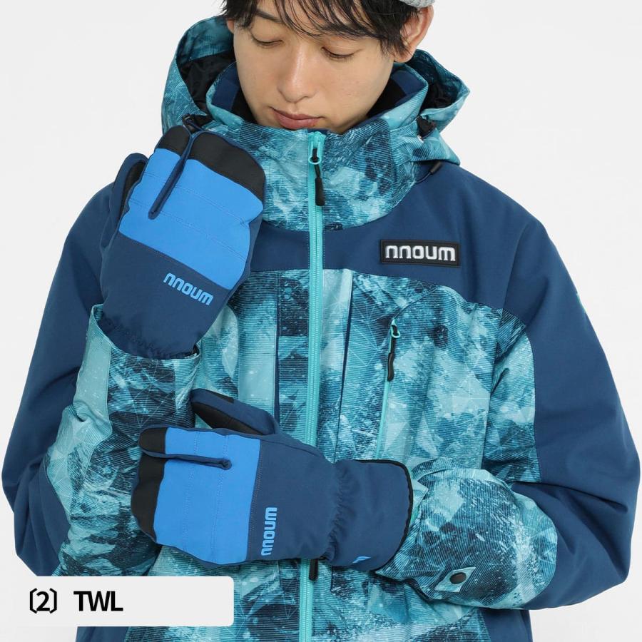 スキーグローブ スノーボード スノボ メンズ 手袋 NNOUM ノアム ミトン 3本指 3フィンガー 暖かい アウトドア 軽量 防寒 スノーグローブ 撥水 | NNOUM | 08