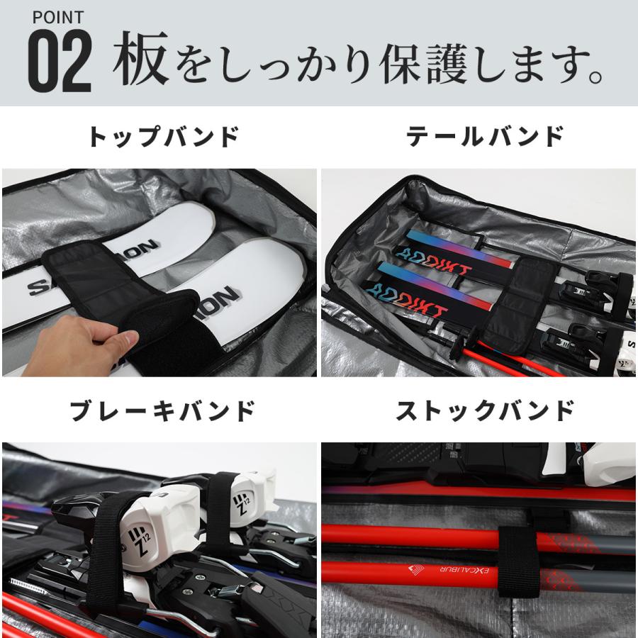 【今期完売】タナベスポーツ スキーケース キャスター付 オールインワン バッグ NNOUM スキーケース オールインワンバッグ 防水 大容量 ノアム 多収納