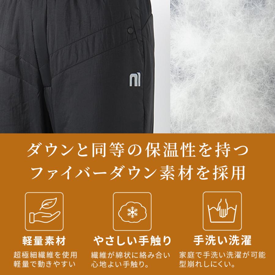 NNOUM 【全品P10倍！5日〜】スキー ファイバー ダウンパンツ ミドル