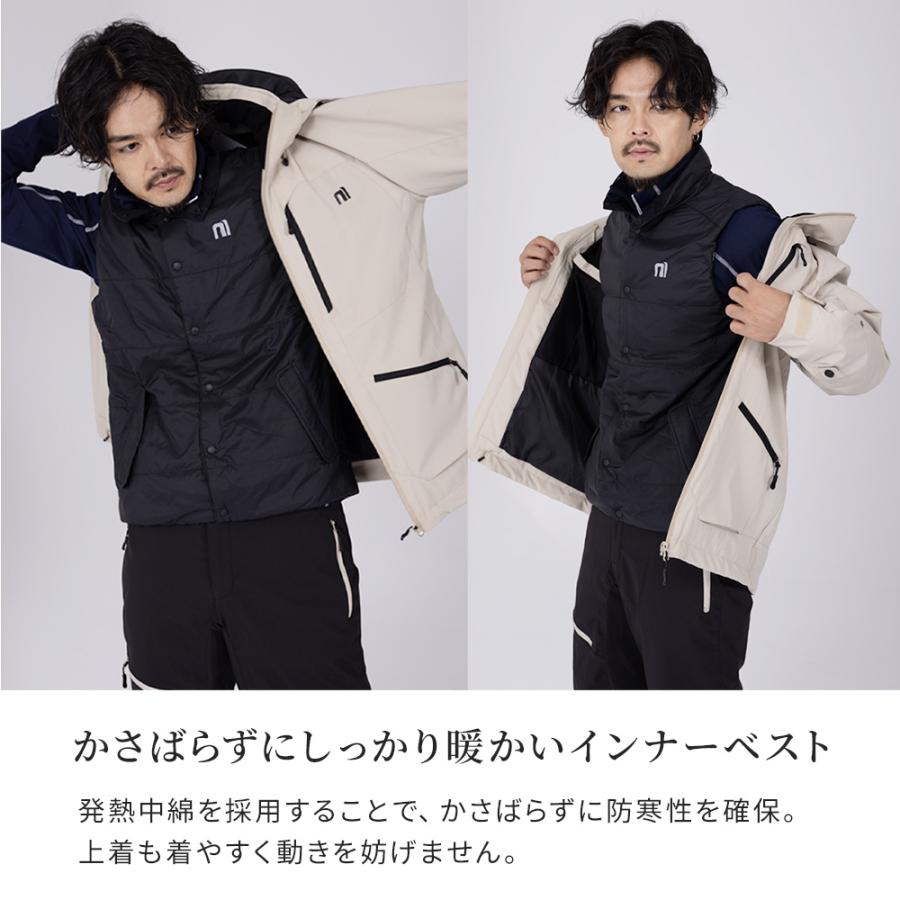 スキー 中綿ベスト ミドルレイヤー インナー 動きやすさNo.1 NNOUM ノアム 軽量 防寒 保温 | NNOUM | 04