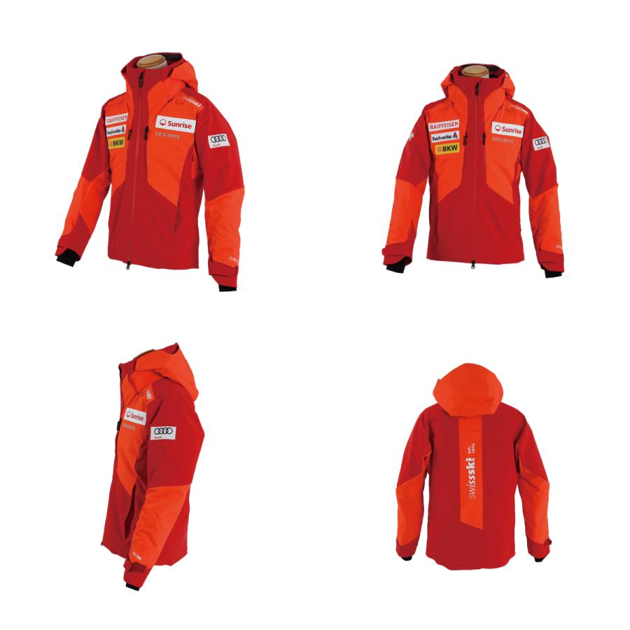 【美品】デサント DESCENTE スキーウェア スキー ジャケットMメンズ 赤 DESCENTE（デサント） スキーウェア メンズ スキージャケット