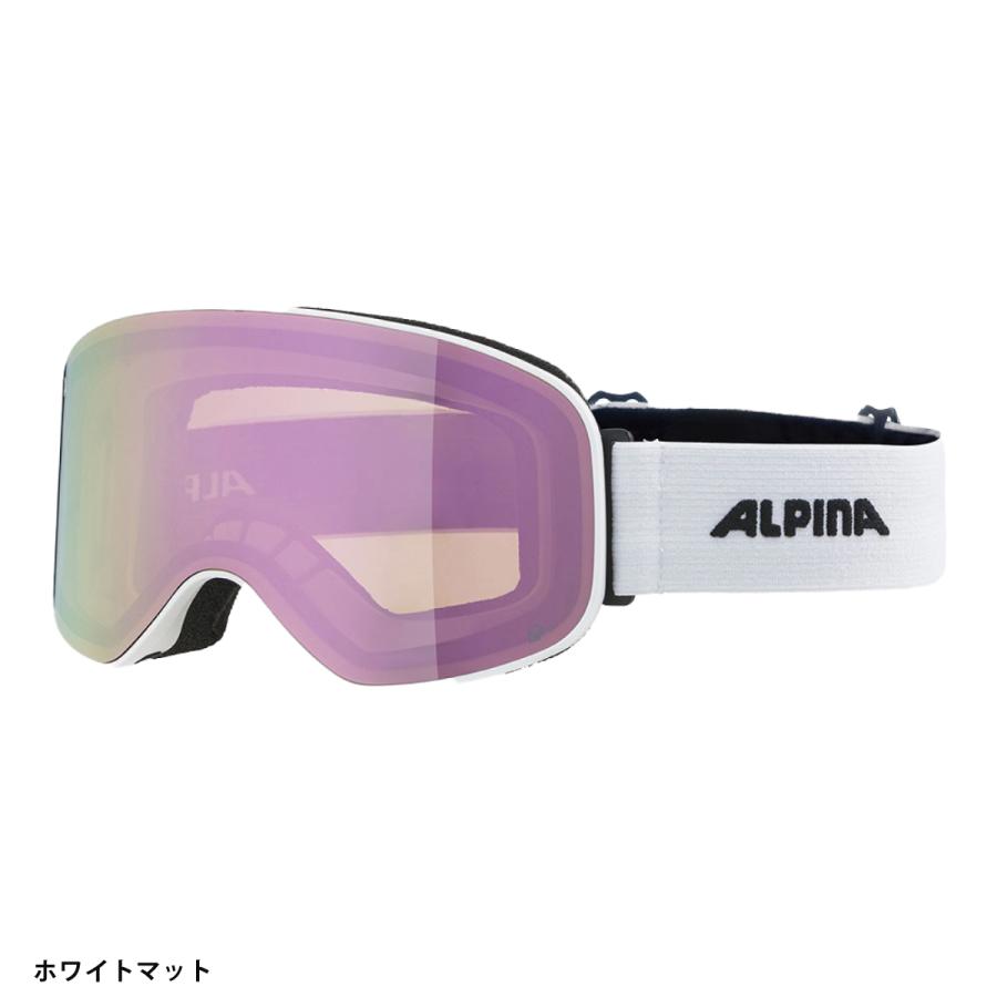 アルピナ ゴーグル ESTETICA Q-LITE パールホワイト メガネ対応 ALPINA（アルピナ） スキーゴーグル ゴーグル メンズ レディース