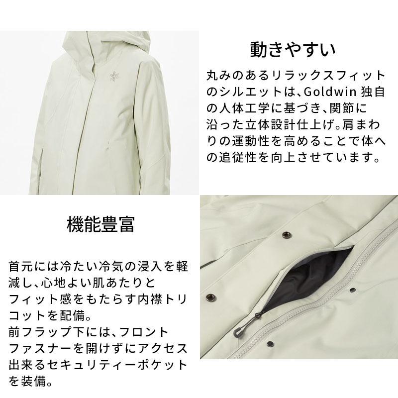 Goldwin ホワイト スキーウェア　 ダウンジャケット フード付き GOLDWIN（ゴールドウイン） スキーウェア レディース スキージャケット