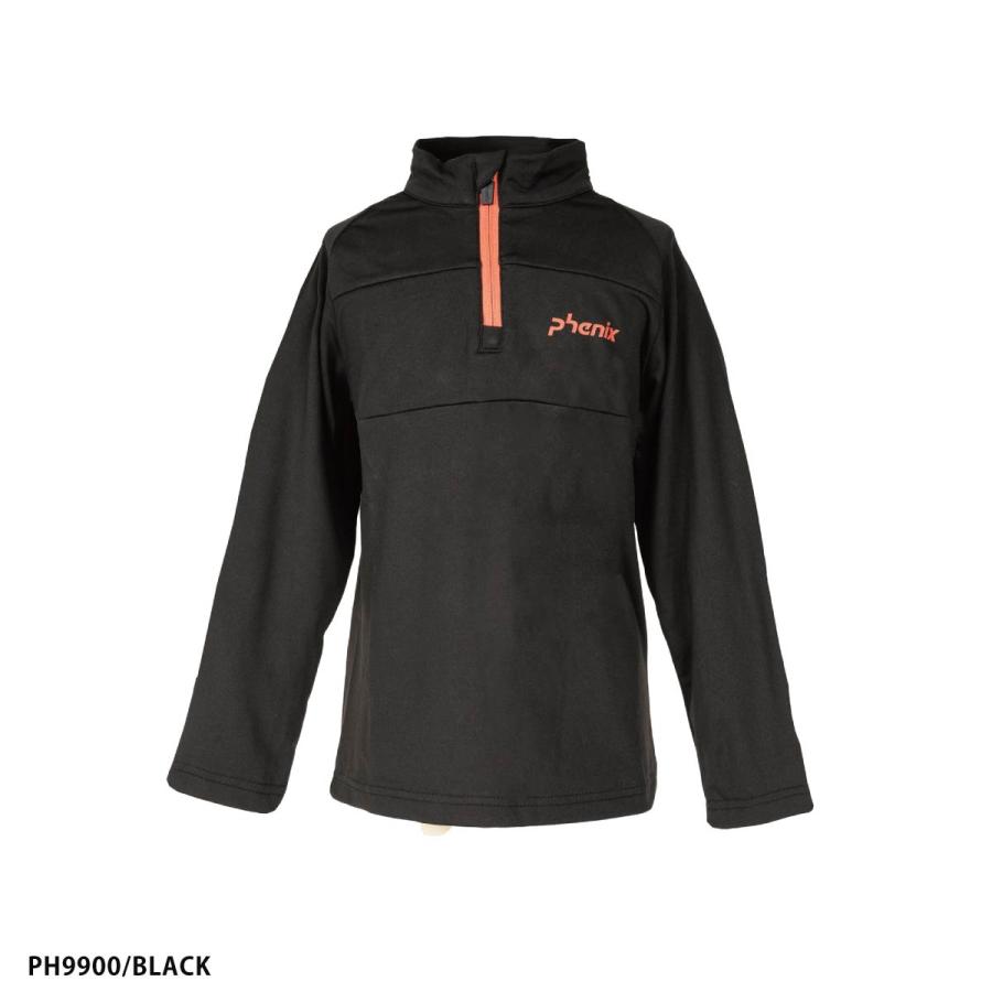 【1/1限定！全品P10倍！】フェニックス スキーウェア PHENIX アンダーシャツ キッズ ジュニア ＜2025＞ESG24LS90 / Front Line Junior 1/2 Zip Tee | フェニックス（スポーツ） | 08