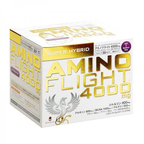 アミノフライト(AMINO FLIGHT)アミノ酸4000mg50本入　アサイー＆ブルーベリー風味　顆粒タイプ　スポーツサプリメント　BCAA アルギニン シトルリン配合｜tanabestore