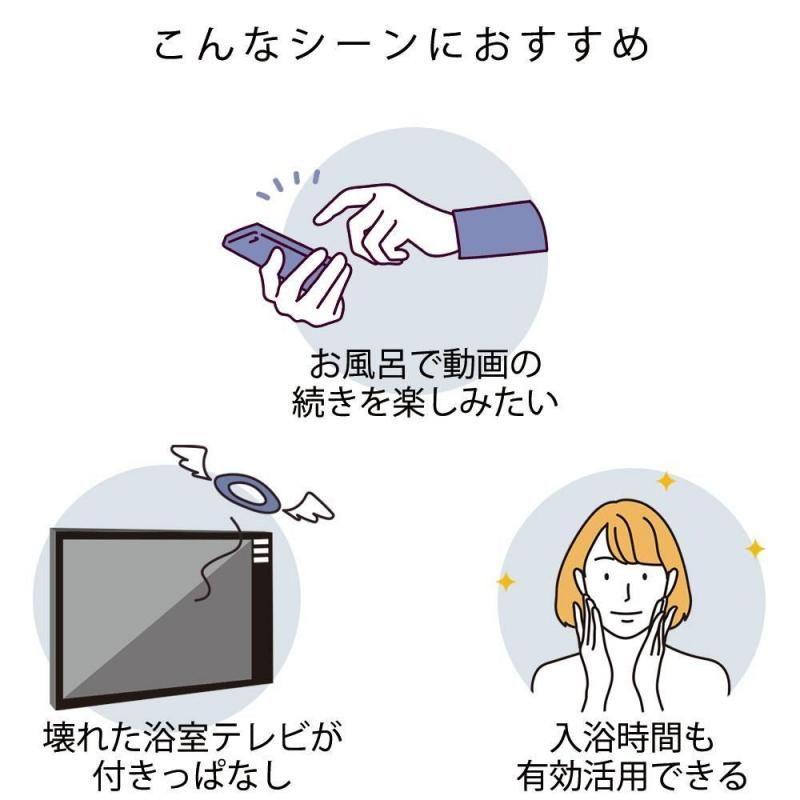 (即納在庫有) 正規代理店 浴室テレビ 16V型 mirarel 16MBTW+　ミラレルプラス Google TV搭載 防水 ネット動画 地デジBSCS (/16MBTWplus/) |  | 03