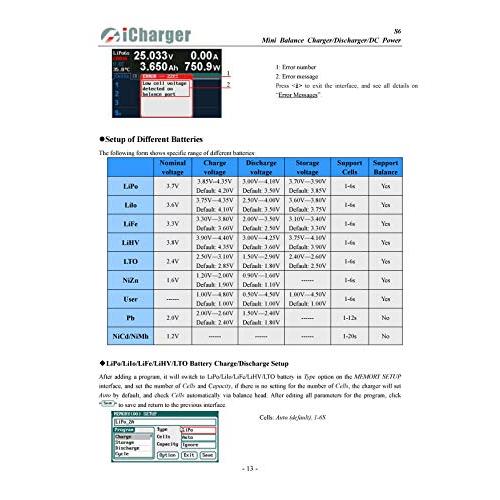MALTA - iCharger S6 小型超高性能チャージャー 1〜6CELL 40A/1100W i-S6 S6 LIFE LIHV