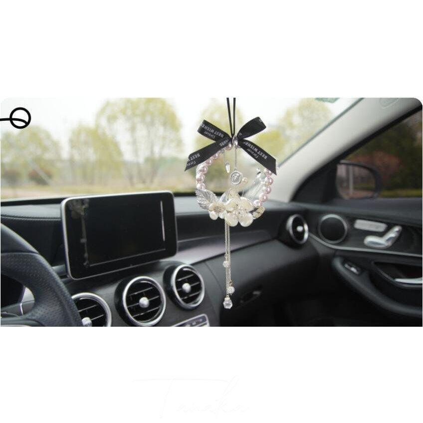 カー アクセサリー ルームミラー 飾り 車 ハンギング バックミラー ぶら下げ 花 真珠 リボン 雰囲気 インテリア 内装 おしゃれ プレゼント ギフト 車用品 Mm44 sy033 タナカカンパニー 通販 Yahoo ショッピング