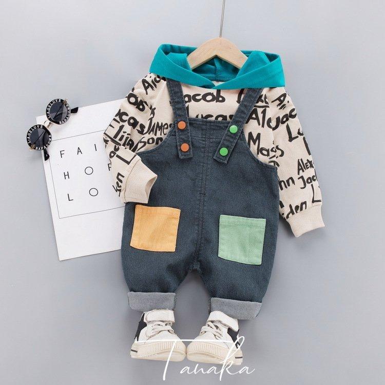 ファッションデザイナー ベビー服 カジュアル 長ズボン上下セット ジュニア おしゃれ 韓国 子供服 春秋 子供服 キッズ オーバーオール 女の子 男の子 サロペット ジャージ サイズ 80cm Www We Job Com