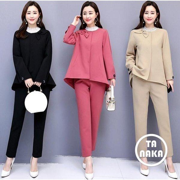 販促大王 パンツスーツスーツセレモニースーツパンツクルーネックトップススキニーパンツレディース上下セットセットアップ 最新作特価 Www Superavila Com