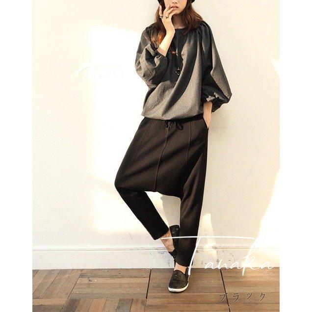 日本限定モデル サルエルパンツ ロングパンツ カジュアル 大人 Mode モード系 イージーパンツ リラックス 無地 シンプル ダンス 黒 ボトムス レディース ロングパンツ サルエルパンツ ダン 黒 ボトムス レディース ボトムス パンツ