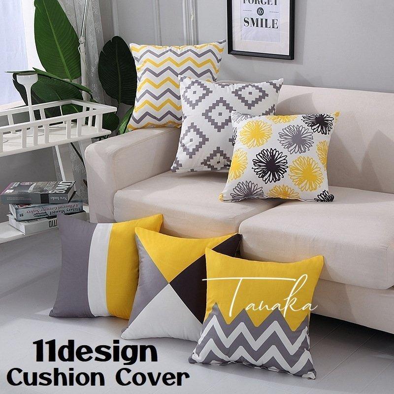 クッションカバー 枕カバー 45cm 正方形 四角 スクエア 角型 インテリア 雑貨 日用品 ファスナー プリント イラスト シンプル 単品 おしゃれ St Zak タナカカンパニー 通販 Yahoo ショッピング