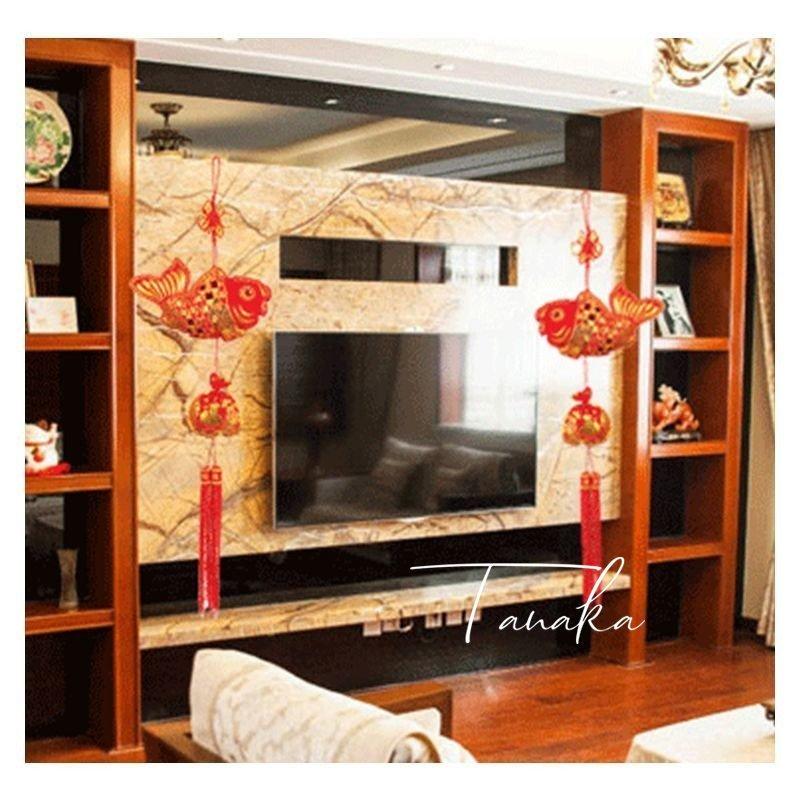 吊るし飾り 一対 中華デザイン 中国雑貨 吊るす 飾り 魚モチーフ 中国結び タッセル 巾着 装飾 インテリア 雑貨 大きめ ロング 長め 豪華 ゴー St Zak タナカカンパニー 通販 Yahoo ショッピング