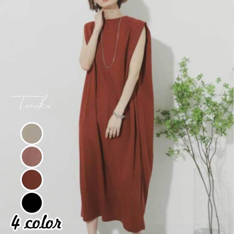 ワンピース レディース スウェットワンピース 通勤 着痩せ マキシワンピース 大きいサイズ ゆったり ノースリーブワンピース 夏 ロングワンピース 30代 40代 Tnk タナカカンパニー 通販 Yahoo ショッピング