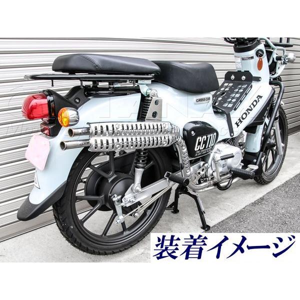 田中商会オリジナル クロスカブ110(CC110)用 ダブルエンドマフラー