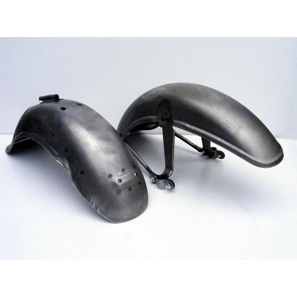 ダックス,シャリータイプ鉄カブトフェンダー前後セット