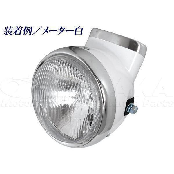 ダックス(dax)・シャリータイプ ヘッドライト白＆ホワイトフェイスパネル140kmメーターセット [Y355-353] 田中商会