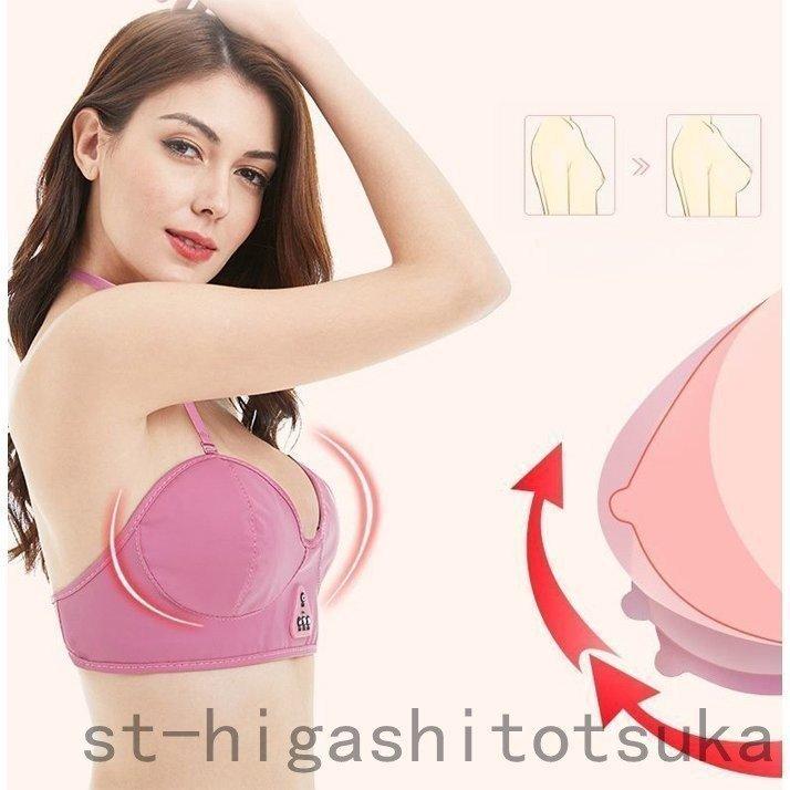 胸 マッサージ バストアップ USB充電式 胸部強化 振動 マッサージャー 豊胸 美乳 美胸 温熱 発熱 快適 軽量 外部拡張防止 8種モード|tanakashotenstore2|02
