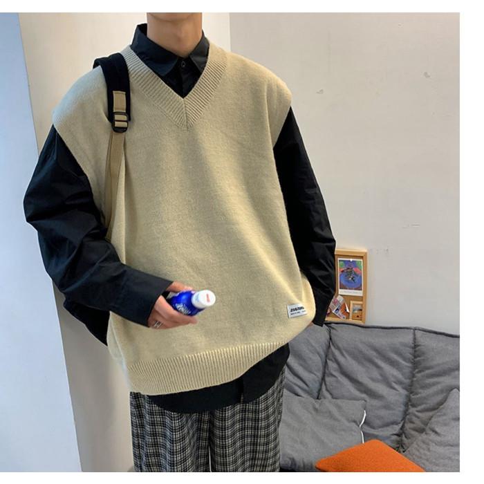 ニット ベスト メンズ カジュアル Vネック ニットベス 秋冬 暖かい 保温 無地 洗える シンプル 防寒 トップス セーター|tanakashoutenstore|11