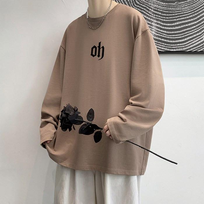 長袖Tシャツ メンズ トップス Tシャツ クールネック シンプル カジュアル おしゃれ 秋冬 大人 お洒落 男性 秋服 おしゃれ|tanakashoutenstore|13
