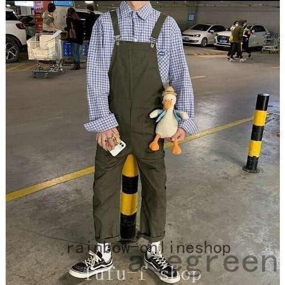 メンズサロペットオーバーオールオールインワンつなぎサスペンダーズボンペインター作業服デニムパンツ色とサイズ選択可|tanakashoutenstore|03