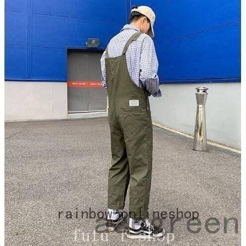 メンズサロペットオーバーオールオールインワンつなぎサスペンダーズボンペインター作業服デニムパンツ色とサイズ選択可|tanakashoutenstore|07
