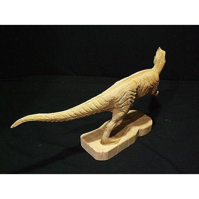 ティラノザウルス】 恐竜木彫り彫刻 全長58cm : 田中ソウケン ティラノザウルス】 恐竜木彫り彫刻 全長58cm : 田中ソウケン