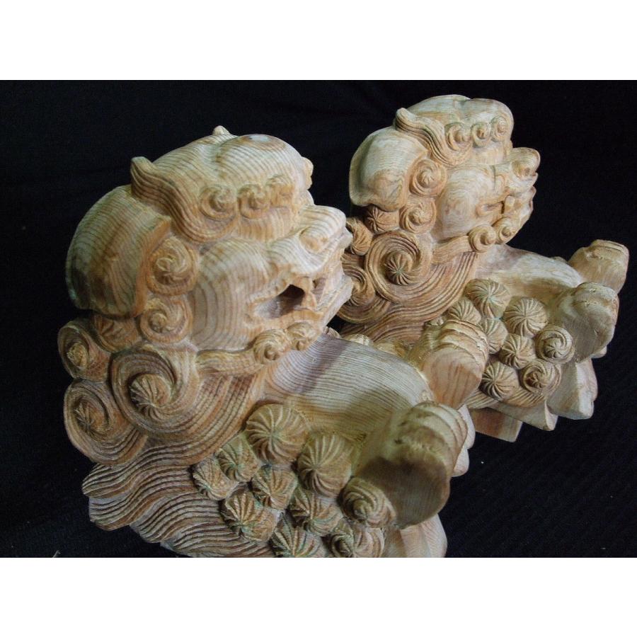 獅子鼻】 社寺仏閣、山車、だんぢり 木鼻4寸 1組(2体 獅子鼻】 社寺仏閣、山車、だんぢり 木鼻4寸 1組(2体