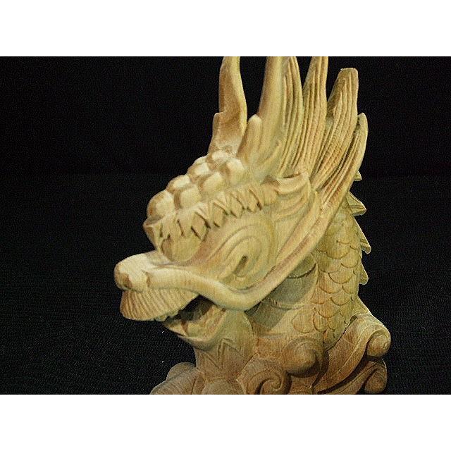 龍頭】 山車、神殿、神棚、神輿彫刻 高さ17cm : 田中ソウケン - 通販 