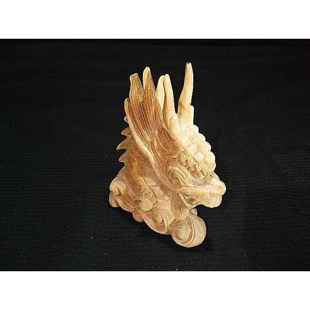 【龍頭】　山車、神殿、神棚、神輿彫刻　高さ17ｃｍ_5
