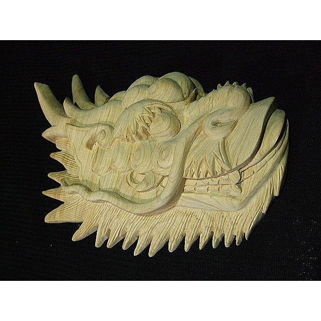 【龍頭】　山車,だんじり,壁面彫刻　幅30ｃｍ