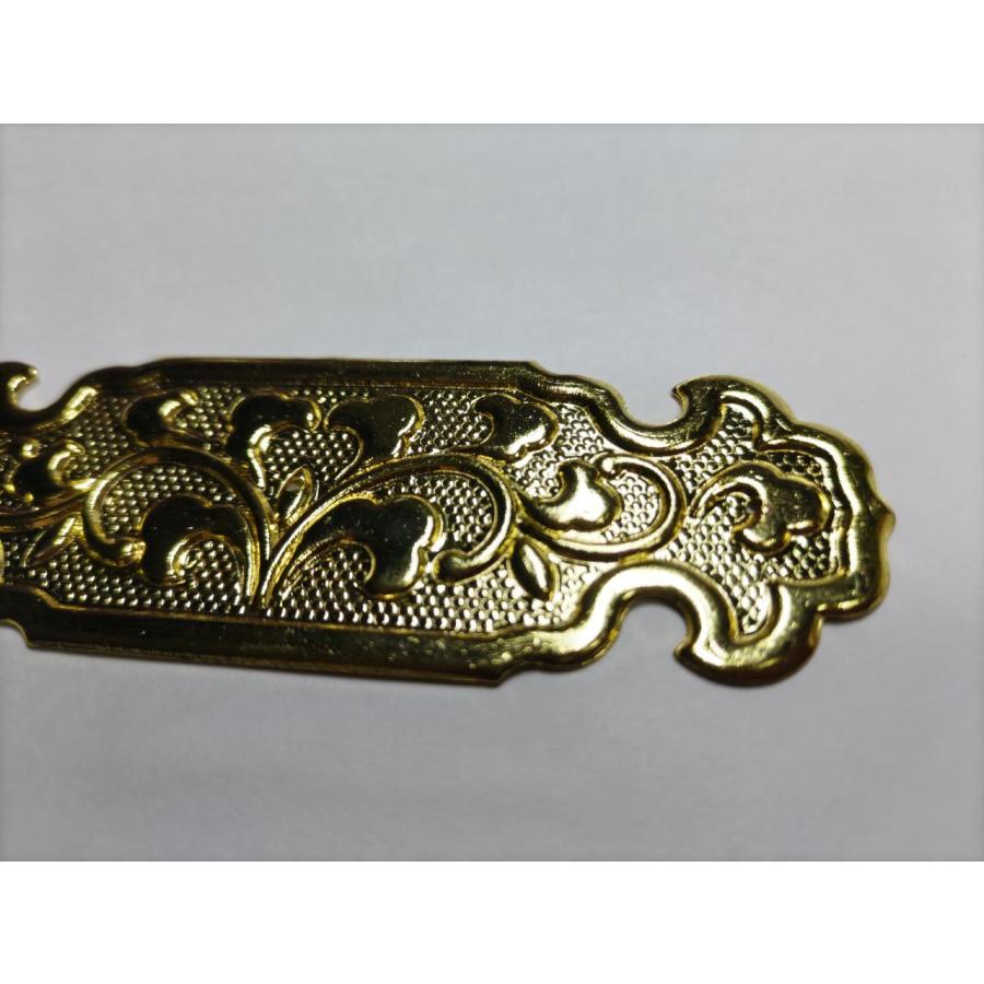 ☆特注品☆2枚 90mmx30mm【金鍍金】 神輿、祭り、山車、キザハシ