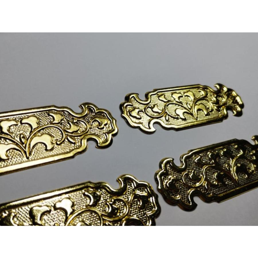 ☆特注品☆2枚 90mmx30mm【金鍍金】 神輿、祭り、山車、キザハシ