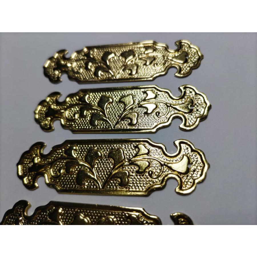 ☆特注品☆2枚 90mmx30mm【金鍍金】 神輿、祭り、山車、キザハシ