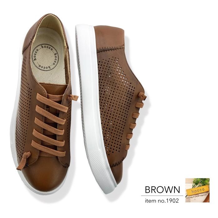 スニーカー レディースシューズ レディースファッション 靴 hocco 本革 軽量スニーカー パンチングメッシュ 履き込むほどに足に馴染む hocco 本革 軽量スニーカー パンチングメッシュ カジュアルシューズ