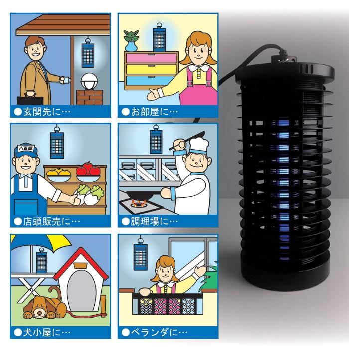大進 電撃殺虫器ムシコロ 6Wタイプ DS-056 ハエ・蚊・虫を撃退 蚊取り 蚊撃退 蚊駆除 殺虫 害虫駆除 虫よけ 蚊取り器 人気 おしゃれ アウトドア 家電｜tanakatsuhan｜04