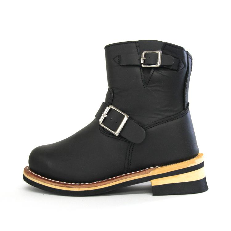 G＆B オール本革 レザー ショートエンジニアブーツ メンズ レット