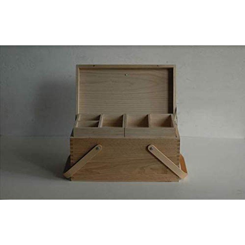 新入荷新入荷倉敷意匠計画室 栗のソーイングボックス 木製 裁縫箱 日本製 裁縫箱