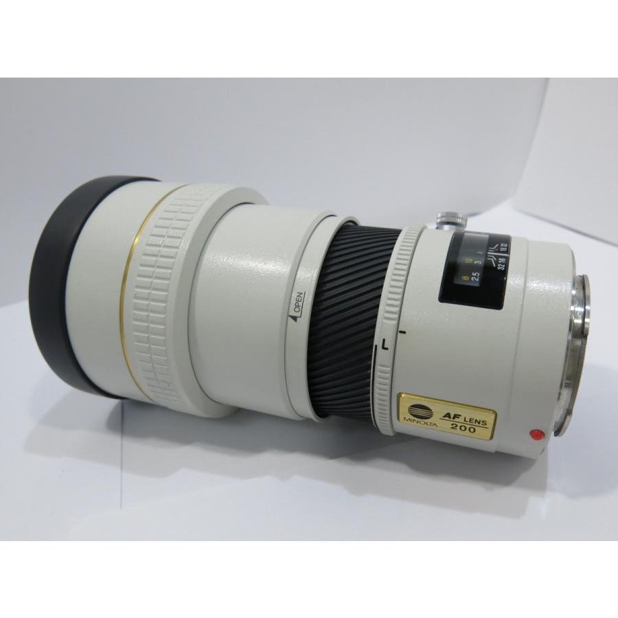 MINOLTA AF APO TELE 200mmF2.8 アポテレ Aマウント ソニーαに ミノルタ  [BY161]｜tanaridocamera1