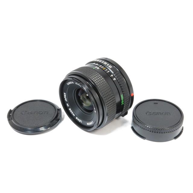 キヤノン 【 美品 】Canon NEW FD 28mm F2.8 単焦点 レンズ [管CN3210 