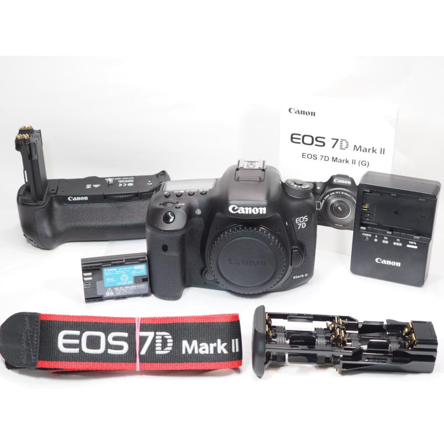 EOS 【 美品 】Canon 7D MarkII （ 2型 ）BG-E16 バッテリーグリップ付