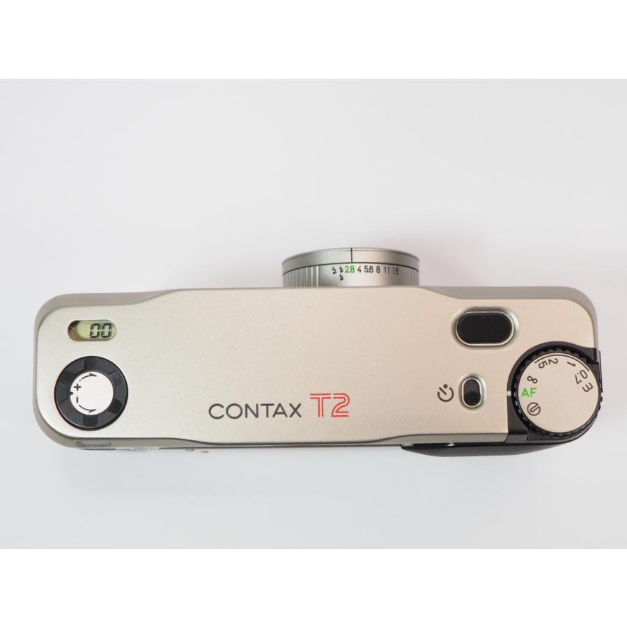 美品 作動良好 】CONTAX T2 ケース ストラップ付き コンタックス [管