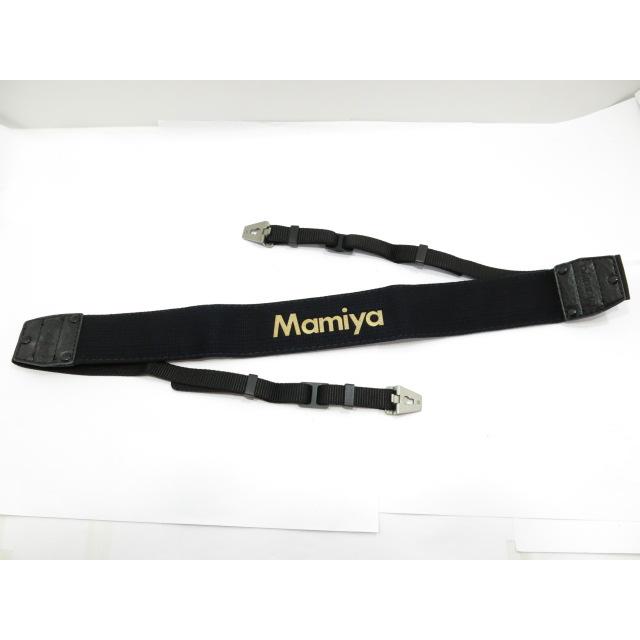 Mamiya 【 中古品 】Mamiya RB RZ 金具付 ストラップ ゴールドx