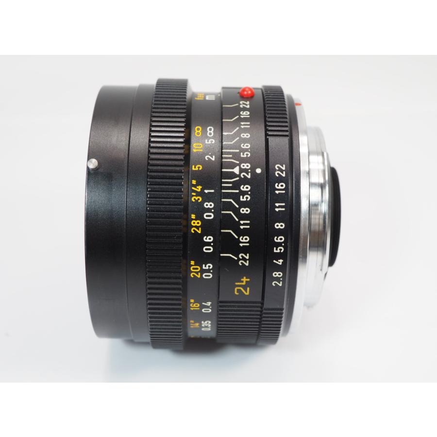 【良品】LEICA ELMARIT-R 24mm f2.8 フード付 ライカ LEICA ELMARIT-R 24mmF2.8 3カム 12523純正フード ケース付 ライカ