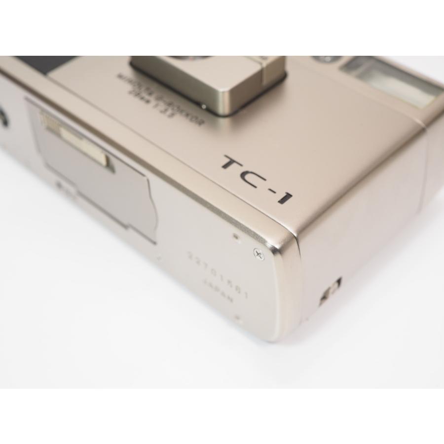 作動良好 】MINOLTA TC-1 G-ROKKOR 28mmF3.5 高級コンパクト 別売革